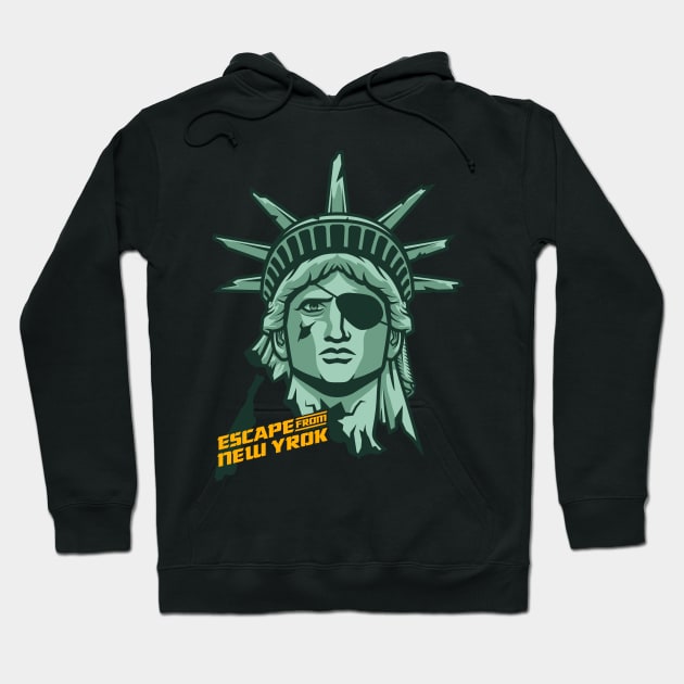 Liberty statue  - snake 1997 Hoodie by redwane